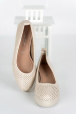 Pantofi dama Lady Luna, imitatie de piele, bej - imagine 11