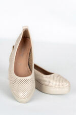 Pantofi dama Lady Luna, imitatie de piele, bej - imagine 12