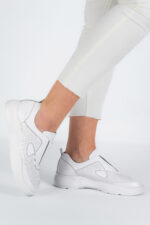 Adidasi dama Lady Conf , imitatie de piele, alb - imagine 4