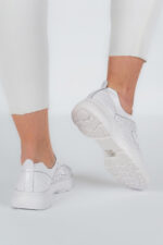 Adidasi dama Lady Conf , imitatie de piele, alb - imagine 8