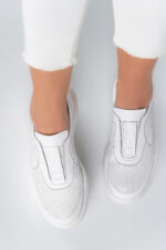 Adidasi dama Lady Conf , imitatie de piele, alb - imagine 13