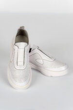 Adidasi dama Lady Conf , imitatie de piele, alb - imagine 16