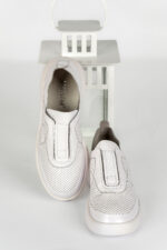 Adidasi dama Lady Conf , imitatie de piele, alb - imagine 17