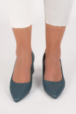 Pantofi dama Lady Azuria Blue, imitatie de piele, albastru - imagine 4