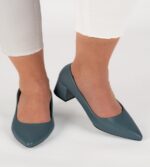 Pantofi dama Lady Azuria Blue, imitatie de piele, albastru - imagine 6