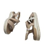 Sandale dama Marco Tozzi, 38, piele, crem - imagine 3