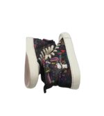 Tenisi copii Zara, 34, material textil, negru multicolor - imagine 4