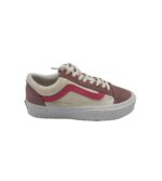Tenisi dama Vans, 39, piele intoarsa, material textil, alb  mov