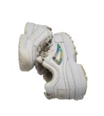 Adidasi copii Fila, 39, imitatie de piele, alb - imagine 4