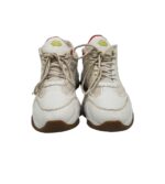Adidasi bartati Pull&Bear, 42, imitatie de piele, material textil, alb - imagine 3