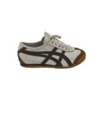 Adidasi barbati Onitsuka Tiger, 41, piele, piele intoarsa, alb maro