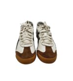 Adidasi barbati Onitsuka Tiger, 41, piele, piele intoarsa, alb maro - imagine 3