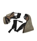 Sandale dama New Look, 39, material textil, negru - imagine 4