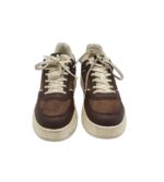 Adidasi dama Zara, 38, imitatie de piele, material textil, maro - imagine 3