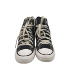 Tenisi dama Converse, 37, material textil, negru - imagine 3