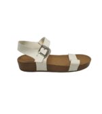Sandale unisex Graceland, 44, imitatie de piele, alb