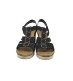 Sandale dama Rieker, 40, material textil, negru - imagine 3