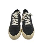 Tenisi barbati Represent, 44, piele intoarsa, negru - imagine 3