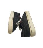 Tenisi barbati Represent, 44, piele intoarsa, negru - imagine 4