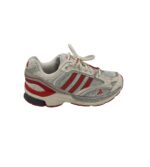 Adidasi barbati Adidas, 42, imitatie de piele, material textil, alb gri