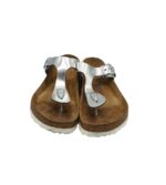 Saboti dama Birkenstock, 39, piele, gri - imagine 3