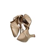 Pantofi  dama pentru dans  38.5, material textil, nude - imagine 4