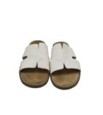 Saboti dama Looks, 38, imitatie de piele, alb - imagine 3