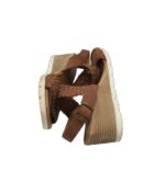 Sandale dama 5th Avenue, 38, piele, maro - imagine 4