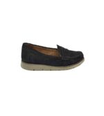 Mocasini dama 39, piele intoarsa, negru