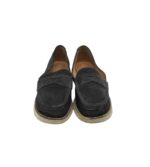 Mocasini dama 39, piele intoarsa, negru - imagine 3