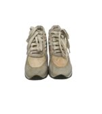 Adidasi dama Geox, 38, piele intoarsa, material textil, piele, crem gri - imagine 3