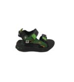 Sandale copii 27, imitatie de piele, negru verde