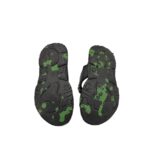 Sandale copii 27, imitatie de piele, negru verde - imagine 5