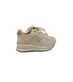 Adidasi dama 36, imitatie de piele, material textil, crem