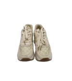Adidasi dama 36, imitatie de piele, material textil, crem - imagine 3