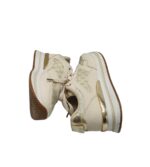 Adidasi dama 36, imitatie de piele, material textil, crem - imagine 4