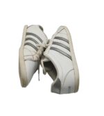 Adidasi barbati Adidas, 43, imitatie de piele, alb gri - imagine 4