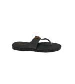 Saboti dama 41, imitatie de piele, negru