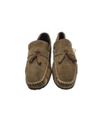 Mocasini barbati Chopper, 42, piele intoarsa, bej - imagine 3