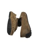 Mocasini barbati Chopper, 42, piele intoarsa, bej - imagine 4