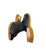 Saboti dama  41, piele ,negru - imagine 4