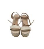 Sandale dama 39, imitatie de piele, alb - imagine 3