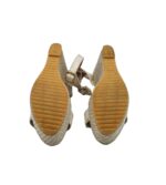 Sandale dama 39, imitatie de piele, alb - imagine 5