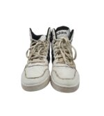 Adidasi barbati Adidas, 44, imitatie de piele, piele, alb negru - imagine 3