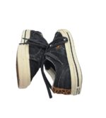 Tenisi dama Converse, 37, piele intoarsa, negru - imagine 4