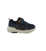 Adidasi copii Venice, 36, imitatie de piele, material textil, negruu albstru