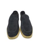 Mocasini barbati Massimo Dutti, 45, piele intoarsa, negru - imagine 3