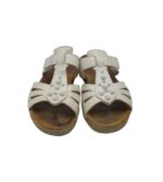 Saboti dama Easy Street, 39, imitatie de piele, alb - imagine 3