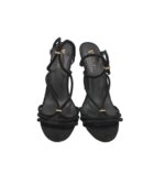 Sandale dama Very, 39, material textil, negru - imagine 3