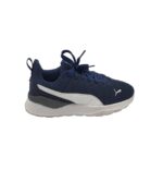 Adidasi dama Puma, 38, material textil, albastru alb